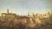 Jean Baptiste Camille  Corot The Forum Seen from the Farnese Gardens (mk05) china oil painting artist